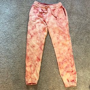 VIGOSS pink tie dye sweatpants small
